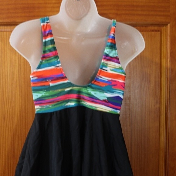 Unbranded Swimsuit Tank Top Acymmetric Flowy Swim Top Small - Picture 6 of 10